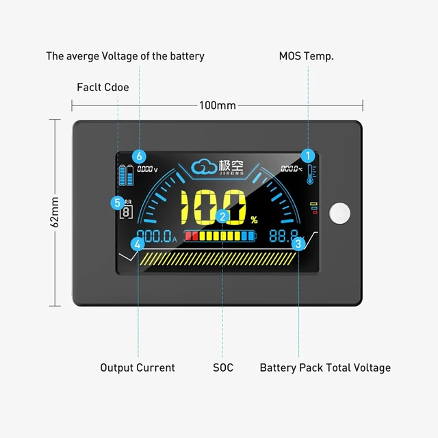 Alt view image 3 of 5 - 3.2 Inch LCD Display for JK Smart BMS