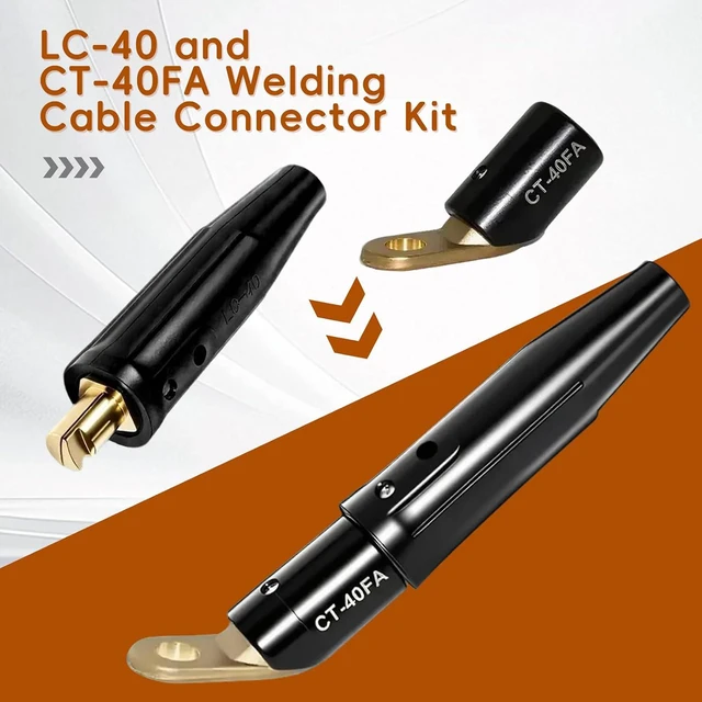 Alt view image 6 of 7 - 2PCS LC-40 Welding Cable Connectors & CT-40FA Welding Terminals