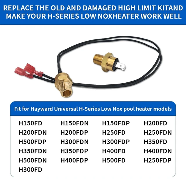 Alt view image 3 of 6 - Pool Heater High Limit Switch Compatible with Hayward H-Series