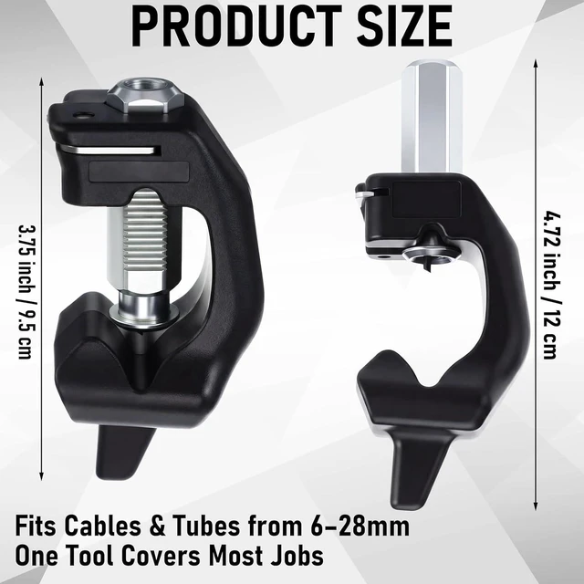 Alt view image 2 of 6 - 1 Pcs Cable Stripper Adjustable Cutting Depth for 6-28 mm Wire