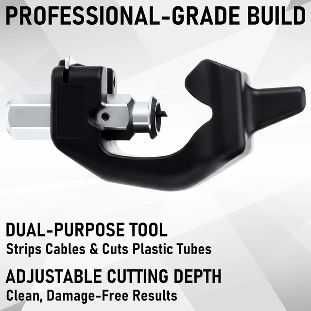 Alt view image 4 of 6 - 1 Pcs Cable Stripper Adjustable Cutting Depth for 6-28 mm Wire