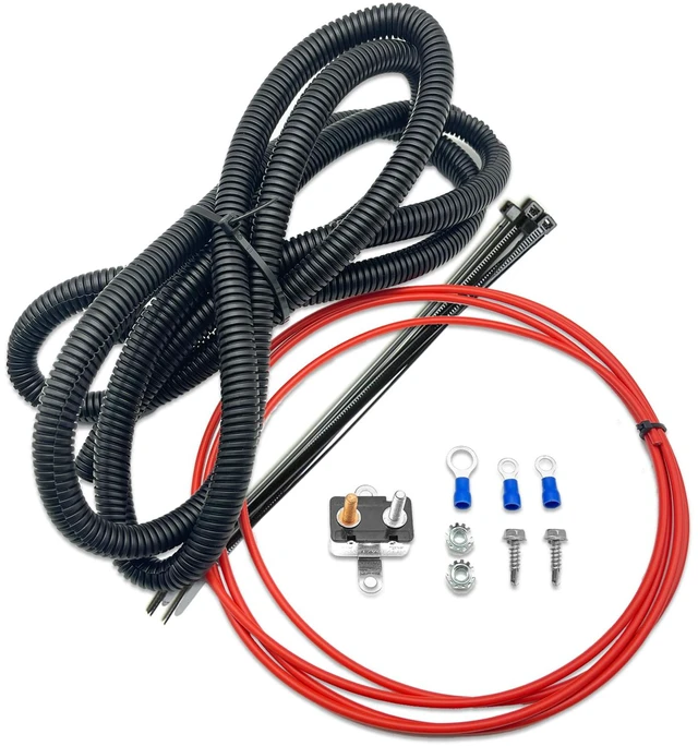 Main image of Towed Vehicle Charge Line Kit Compatible with 156-25, Provides Continuous Maintenance Charging for Extended Battery Life, Heavy Duty 14-Gauge Wire, Includes a Thermal Circuit Breaker and Mounting Kit