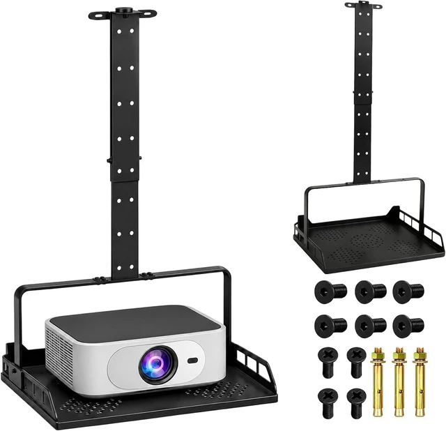 Main image of Ceiling Projector Mount Shelf Adjustable Ceiling Mount Tray Stand
