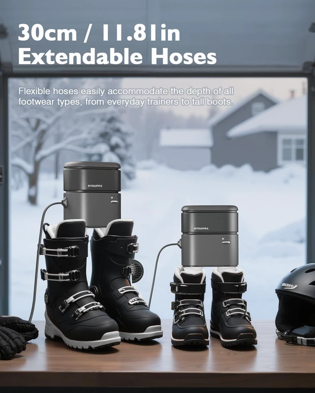 Alt view image 5 of 7 - Portable Boot Dryer 140°F Forced-Air Shoe Dryer for Travel