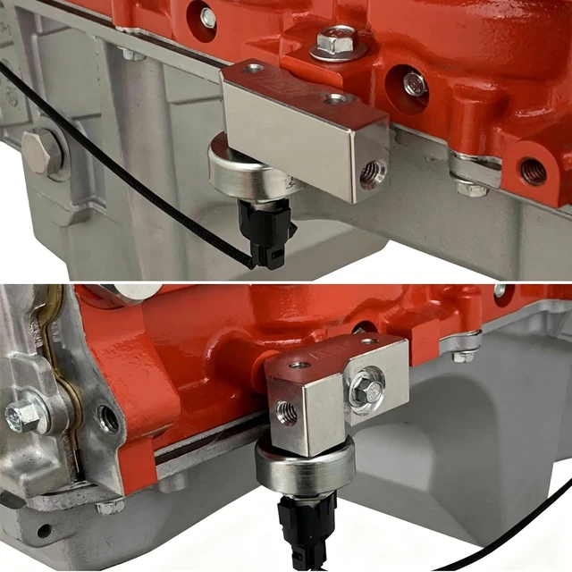 Alt view image 3 of 7 - Knock Sensor Relocation Brackets with Sensor Harness Kit for LS Gen 3