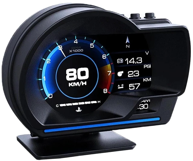Main image of Car HUD Head Up Display, Car HUD Display for Digital OBD+GPS Dual System Smart Gauge Display MPH RPM Over Speeding Alarm for Most Cars After 2012
