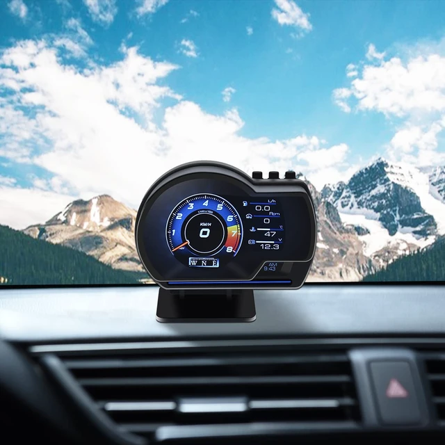 Alt view image 4 of 7 - Car HUD Head Up Display, Car HUD Display for Digital OBD+GPS Dual System Smart Gauge Display MPH RPM Over Speeding Alarm for Most Cars After 2012