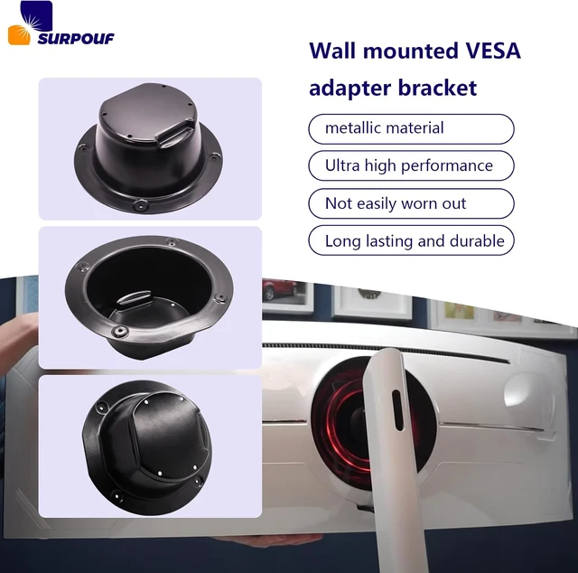 Alt view image 6 of 6 - Wall Mount VESA Adapter Bracket Fits For Odyssey G9 Models C49G95SSN,C49G75T C49F95TSSC,LC49G95TSCSXXK