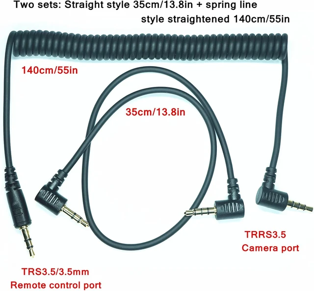 Alt view image 2 of 7 - 3.5MM-DC3 (MC-DC3) for Cameras Z5II/Z50II/ZR Shutter Release Cable is Suitable Connect the Timer, Camera Shutter Controller and Indoor Flash Trigger Cable (3.5mm-DC3 2pcs)
