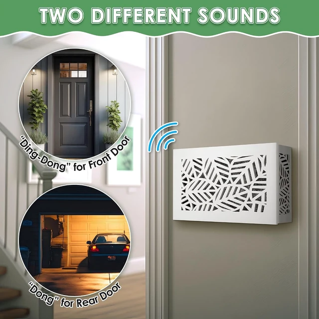 Alt view image 5 of 7 - Wired Doorbell Chime Box for 16V Doorbell Systems, White