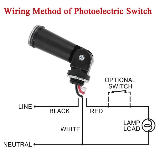 Alt view image 2 of 5 - 5 Pack Outdoor Photoelectric Sensor,120V AC Photocell Light Sensor Switch,Dusk to Dawn Swivel Mount Conduit Lighting Control,IP65 Waterproof Photocell for LED Post Light,Wall Pack,Porch Lights