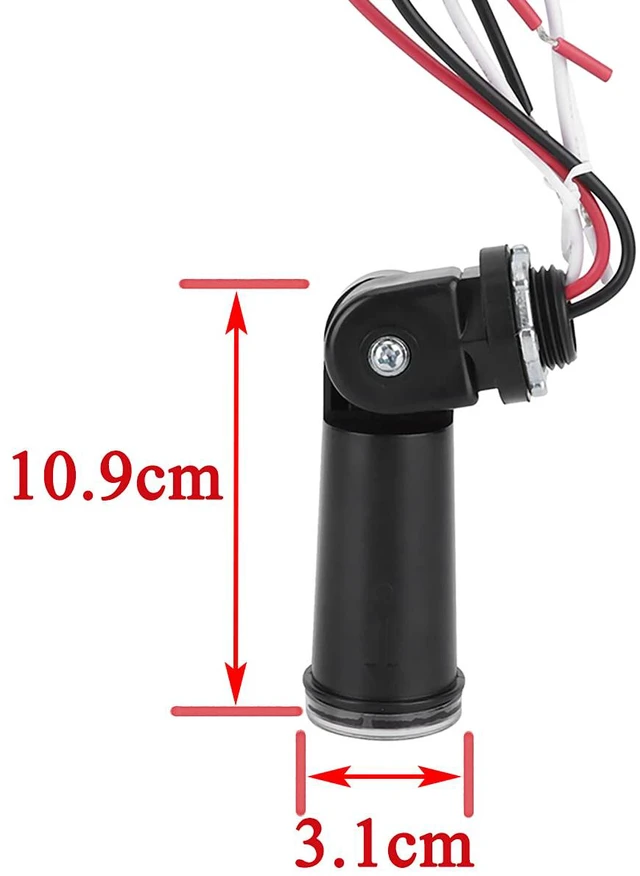 Alt view image 3 of 5 - 5 Pack Outdoor Photoelectric Sensor,120V AC Photocell Light Sensor Switch,Dusk to Dawn Swivel Mount Conduit Lighting Control,IP65 Waterproof Photocell for LED Post Light,Wall Pack,Porch Lights