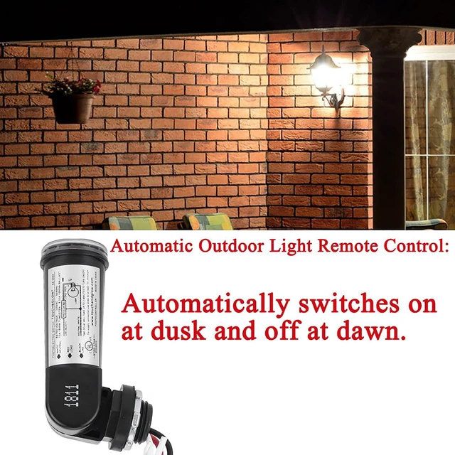 Alt view image 5 of 5 - 5 Pack Outdoor Photoelectric Sensor,120V AC Photocell Light Sensor Switch,Dusk to Dawn Swivel Mount Conduit Lighting Control,IP65 Waterproof Photocell for LED Post Light,Wall Pack,Porch Lights
