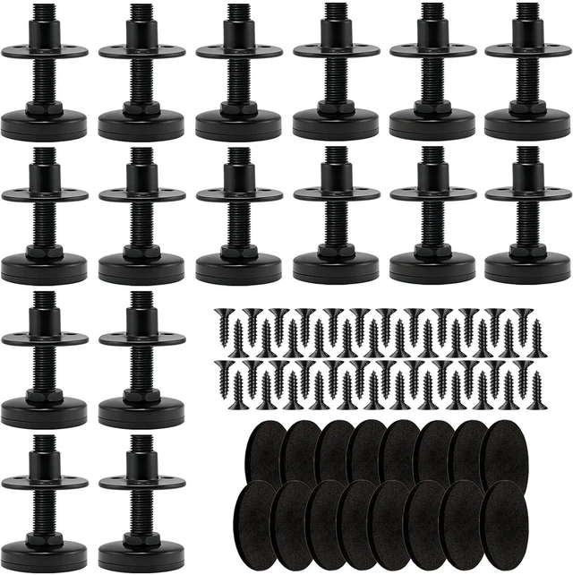 Main image of Heavy Duty Leveling Feet 16 Pack-5280 lbs Capacity, 3/8"-16 Thread Adjustable Furniture Levelers with 1" Height Adjustment, Furniture Feet for Table, Cabinet, Workbench, Appliance Stabilization
