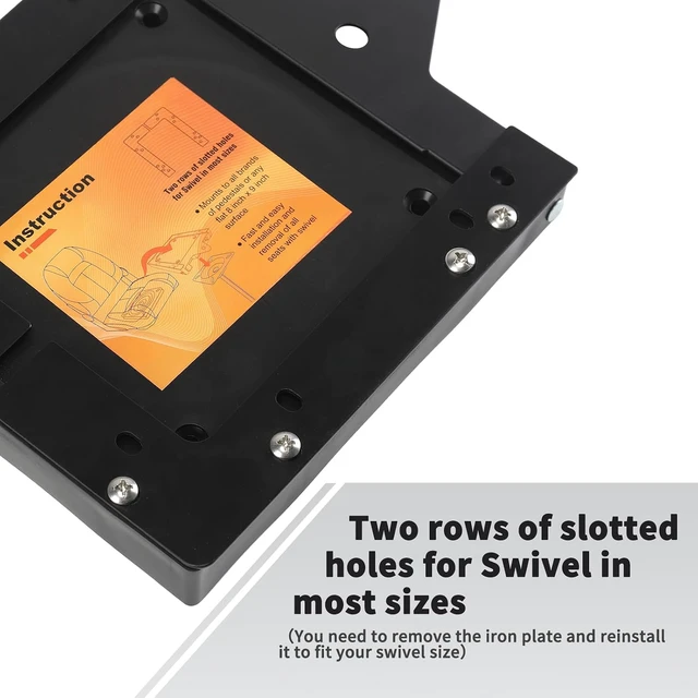 Alt view image 3 of 7 - Quick Disconnect Seat Mount with Boat Seat Swivel 2 Sets