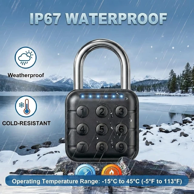 Alt view image 4 of 7 - Combination Padlock, 2 Pack, Black Orange