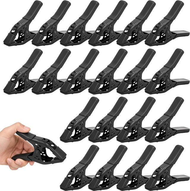 Main image of 20-Piece 6-inch Spring Clamps, Heavy Duty Metal Woodworking Clips Spring Clips, 2.5 inch Jaw Opening, Photography Backdrops & DIY Projects