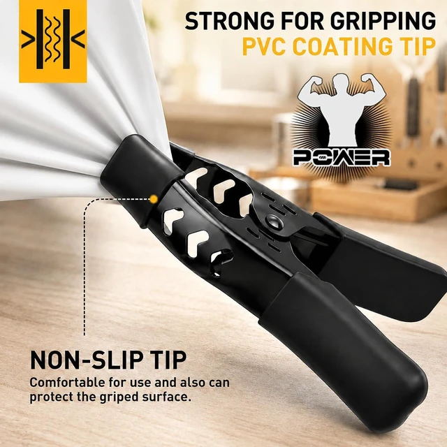 Alt view image 5 of 7 - 20-Piece 6-inch Spring Clamps, Heavy Duty Metal Woodworking Clips Spring Clips, 2.5 inch Jaw Opening, Photography Backdrops & DIY Projects