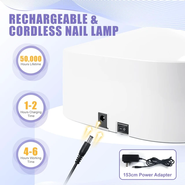 Alt view image 4 of 7 - Professional UV/LED Nail Lamp, 54W UV Light for Gel Nails