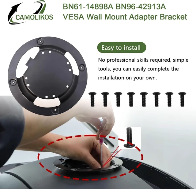 Alt view image 6 of 7 - BN61-14898A BN96-42913A VESA Wall Mount Adapter Bracket for LC49RG90SSNXZA - BN61-14898A