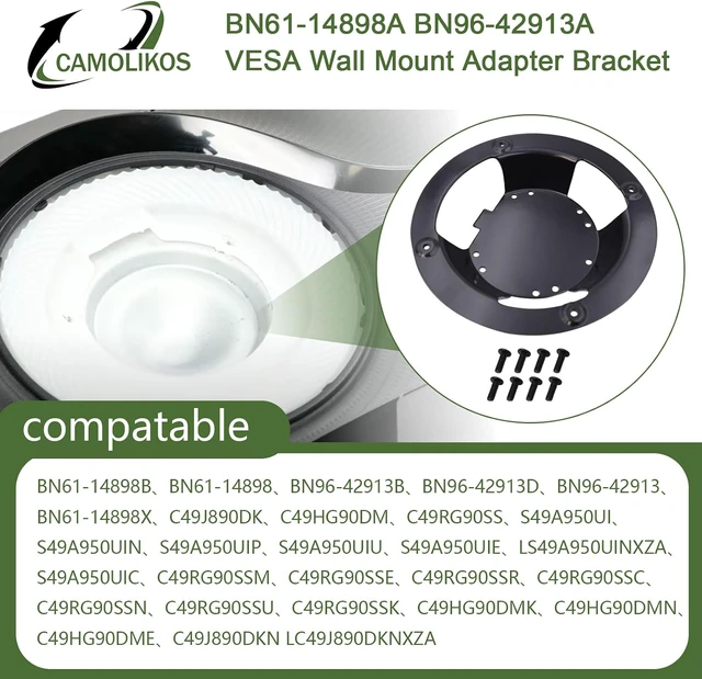 Alt view image 7 of 7 - BN61-14898A BN96-42913A VESA Wall Mount Adapter Bracket for LC49RG90SSNXZA - BN61-14898A