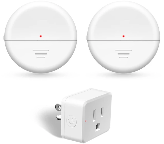 Main image of Wireless Motion Sensors Plug, PIR Sensor Outlet with Timer Setting to Auto Turn On/Off, Adjustable Detection Range, 15A/1500W Remote Control Plug for Christmas Lights, Fans(2Sensor 1Plug)
