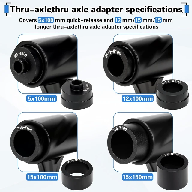 Alt view image 6 of 7 - 2PCS Bike Fork Mount Block, Alloy Quick Release Thru Axle
