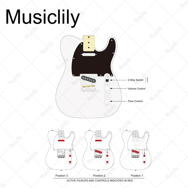 Alt view image 4 of 7 - Pro Loaded Control Plate Guitar Pre-Wired 3-Way Blade Switch with Wiring Harness 250K Potentiometers for Import Style Tele Electric Guitar, Chrome