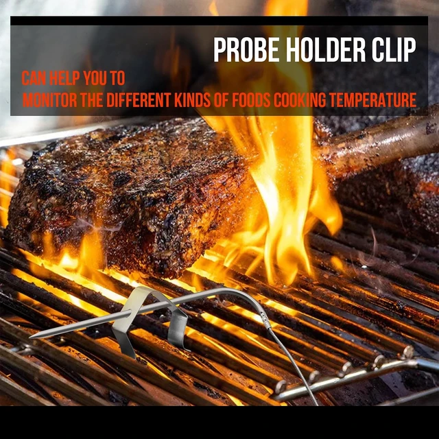 Alt view image 6 of 7 - 4 Pack Meat Temperature Probe Replacement for Pit Boss Traeger Louisiana Pellet Grill Smokers, 3.5 mm Plug Meat Thermometer Probes with 4 PCS Magnetic Meat Thermometer Probe Spool Wrap