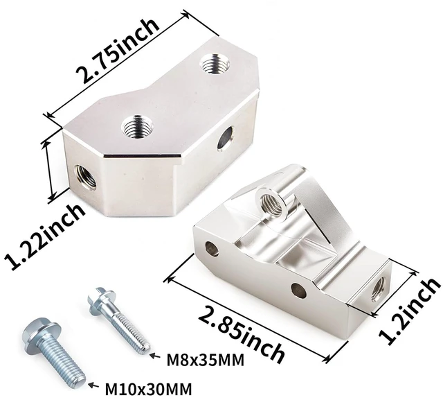 Alt view image 5 of 7 - LS Gen 3 Knock Sensor Relocation Brackets with Extension Relocation Harness 36" Fit for GM LS Gen 3 Engines LS1 LM7 LR4 LS6 L59 LQ9