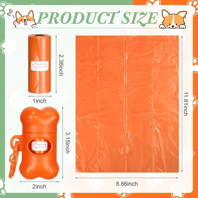 Alt view image 2 of 6 - 80 Pcs Dog Poop Bag Dispenser with Dog Waste Bags, Bone Shape
