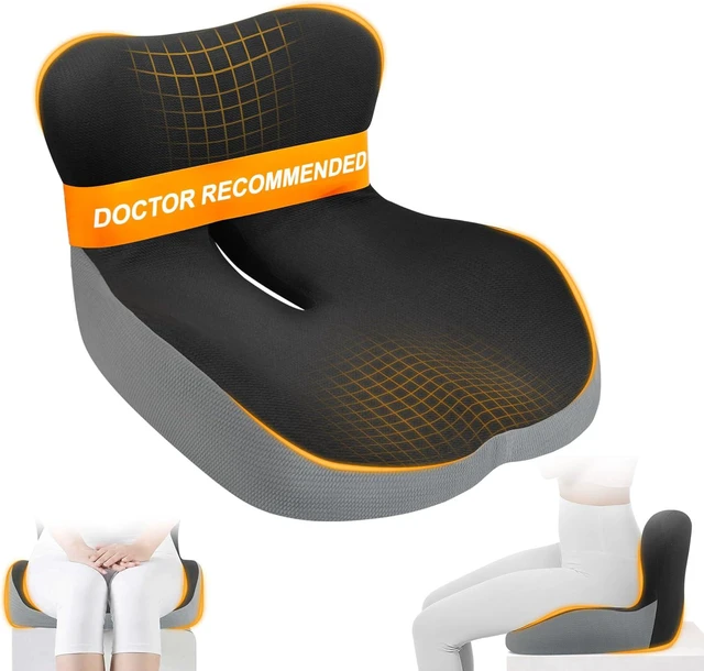 Main image of Car Seat Cushion with Lumbar Support Pillow, Car Back Support