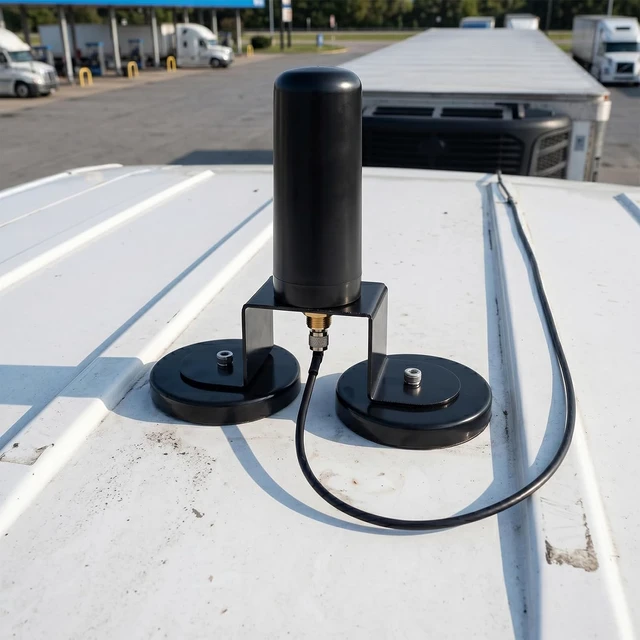 Alt view image 6 of 6 - Heavy Duty Dual Magnetic Antenna Mount Base, NMO to UHF SO239 Female Adapter, Dual 90mm Magnets, No-Drill Roof Installation for Vehicle Mobile Radio Antennas