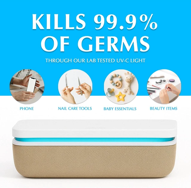 Alt view image 3 of 7 - UV Phone Sanitizer Box Modern UV Sanitizer for Smartphones and More