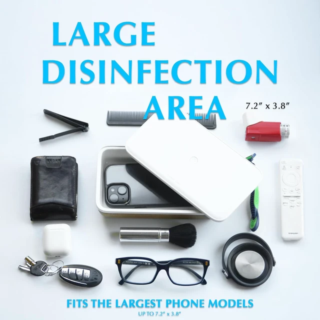 Alt view image 5 of 7 - UV Phone Sanitizer Box Modern UV Sanitizer for Smartphones and More