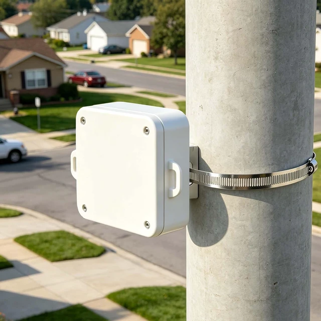 Alt view image 7 of 7 - 4-Pack Pole Mount Bracket, 304 SS Sign Mount for Solar, Fence, 5.9"-15.7"