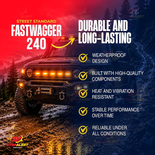 Alt view image 4 of 7 - FastWagger 240w Headlight Safety Alternating Wig Wag Flasher Strobe Module