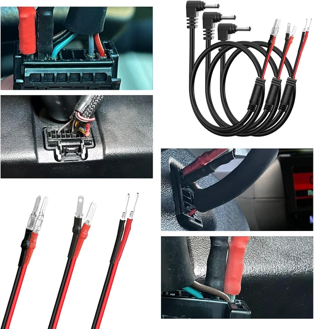 Alt view image 5 of 7 - Radar Detector Mount+Rearview Mirror Hard Wire Power Cord kit 16"