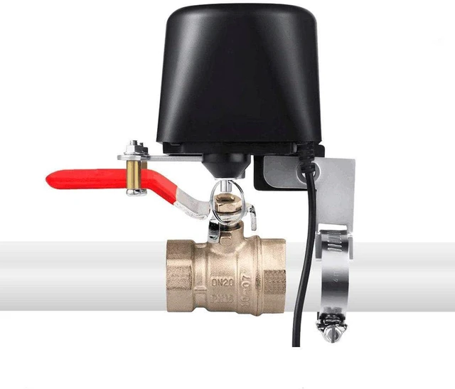 Main image of Motorized Smart Valve Actuator (Valve Sold Separately) WiFi & Bluetooth Electric Water Shutoff Controller Robot Automatically, Tuya Smart & Smart Life App Control, Work with Alexa, No Hub Required