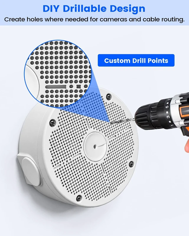 Alt view image 4 of 7 - Universal Security Camera Junction Boxes, Hide Cable Concealment Box
