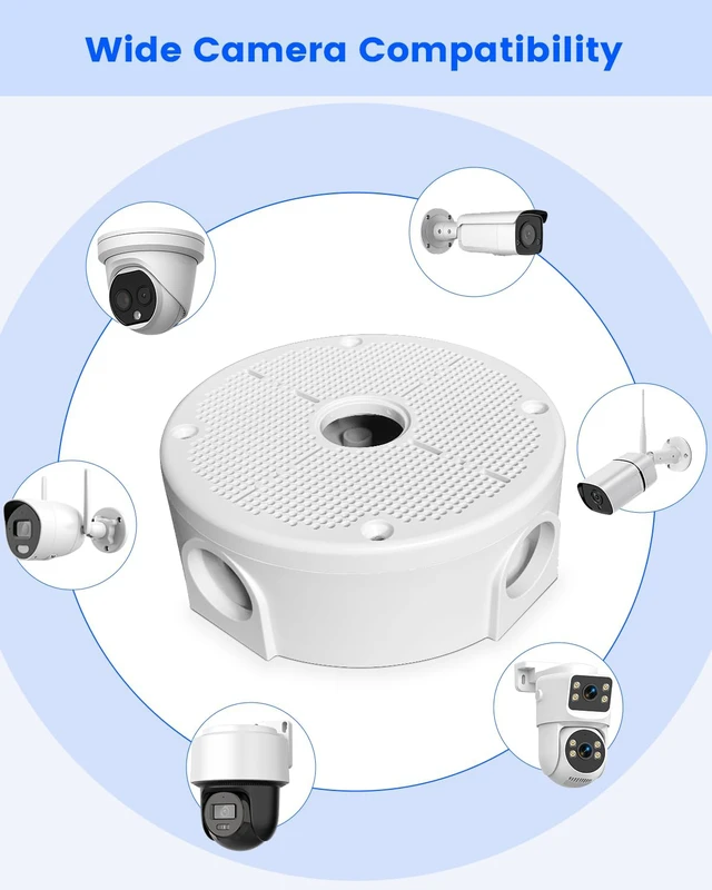 Alt view image 5 of 7 - Universal Security Camera Junction Boxes, Hide Cable Concealment Box