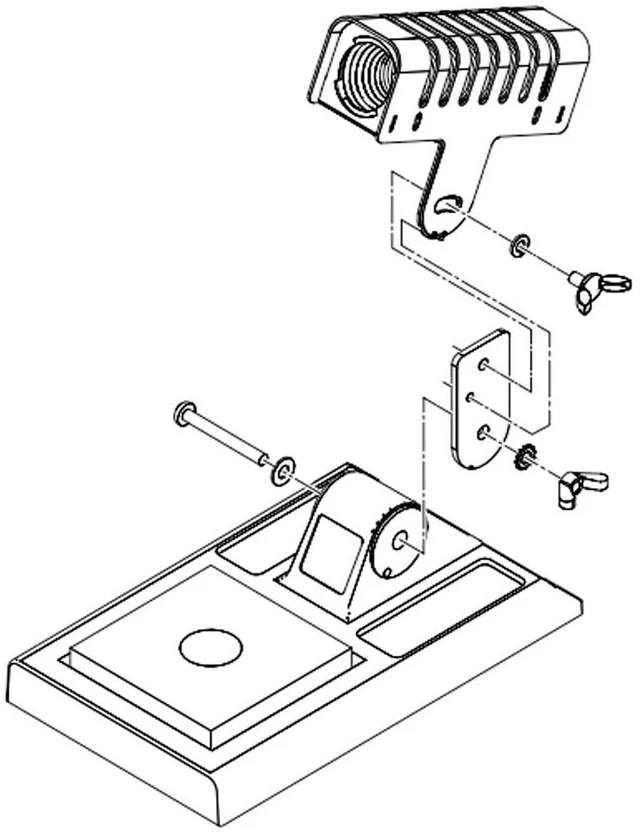 Alt view image 4 of 5 - Iron Holder (with Cleaning Sponge) Model: C1100