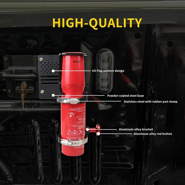 Alt view image 5 of 7 - Quick Release Fire Extinguisher Mount Compatible with 2021 2022 2023 2024 2025 2026 Ford F150 Truck Accessories Fire Extinguisher Holder Mounting Brackets for 2021+ Ford F150 Vehicle, Aluminum