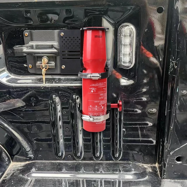 Alt view image 6 of 7 - Quick Release Fire Extinguisher Mount Compatible with 2021 2022 2023 2024 2025 2026 Ford F150 Truck Accessories Fire Extinguisher Holder Mounting Brackets for 2021+ Ford F150 Vehicle, Aluminum