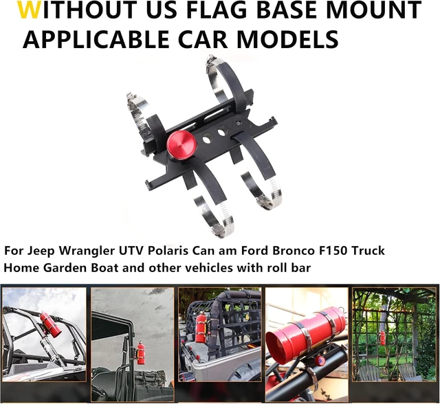 Alt view image 7 of 7 - Quick Release Fire Extinguisher Mount Compatible with 2021 2022 2023 2024 2025 2026 Ford F150 Truck Accessories Fire Extinguisher Holder Mounting Brackets for 2021+ Ford F150 Vehicle, Aluminum