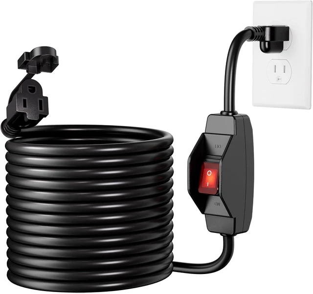 Main image of KASONIC Extension Cord On Off Switch, 1625W 13A Grounded Outlets, 50 FT