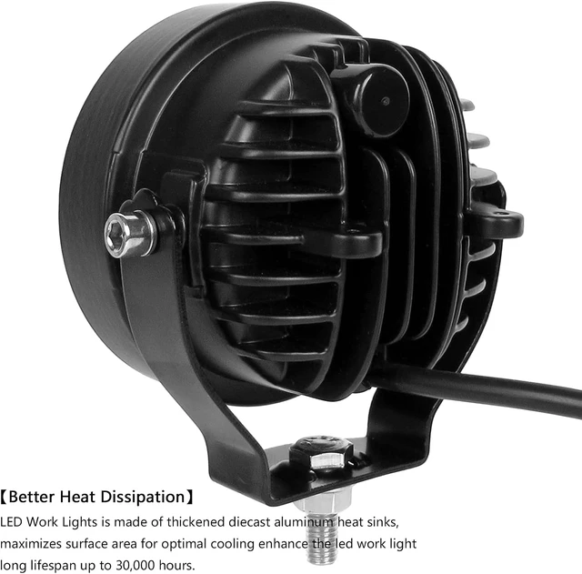 Alt view image 4 of 7 - 4 Inch Led Pod Lights, 60W 6000LM LED Off Road Lights, White