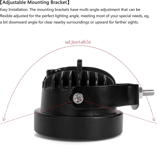 Alt view image 5 of 7 - 4 Inch Led Pod Lights, 60W 6000LM LED Off Road Lights, White