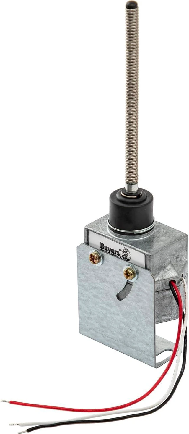 Main image of Buyers Products B95W PreWired Dump Body Up Indicator, 12V 15A WandStyle Sensor, WaterResistant, AMP Connector, BluntCut Leads, Includes Mounting Bracket & Plug for Installation on Dump Trucks