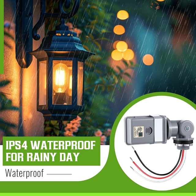 Alt view image 5 of 7 - 6 Pack Photocell Sensor for Outdoor Lights, 120VAC 50/60 Hz